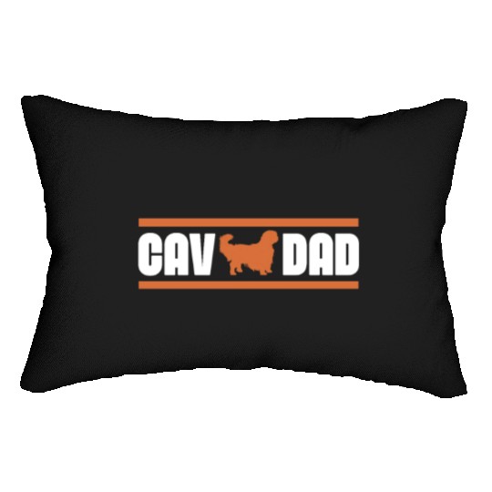 Cav Dad, Cavalier King Charles Spaniel Dad Lumbar Pillows