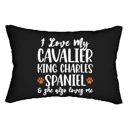 I Love My Cavalier King Charles Spaniel Lumbar Pillows