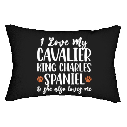 I Love My Cavalier King Charles Spaniel Lumbar Pillows