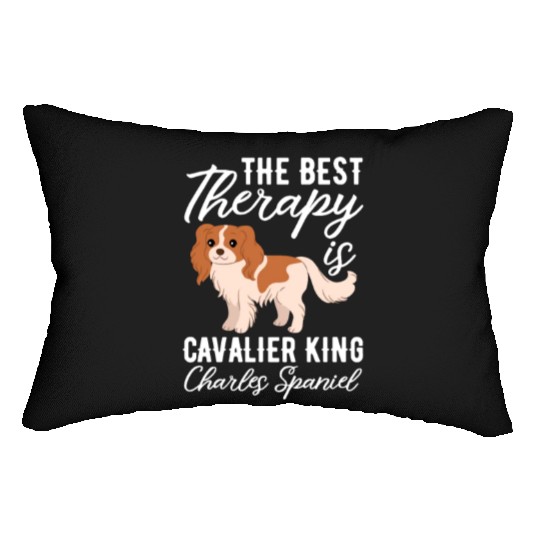 The Best Therapy Is Cavalier King Charles Spaniel Lumbar Pillows