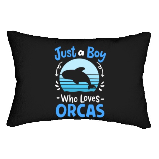 Orcas Whales Orca Lover Retro Lumbar Pillows