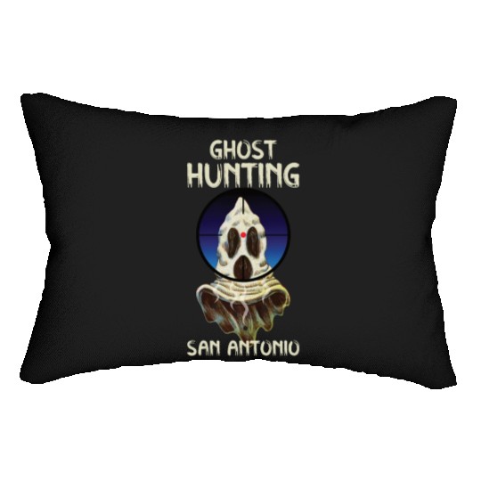 Paranormal Investigator San Antonio Hunter Ghost Lumbar Pillows