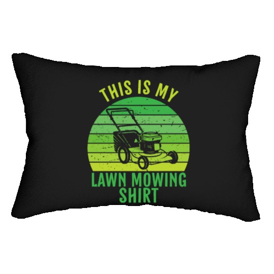 This Is My Lawn Mowing Lumbar Pillows
