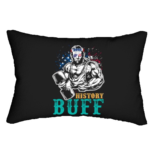 History Buff Independence Day Lincoln Patriot USA Lumbar Pillows