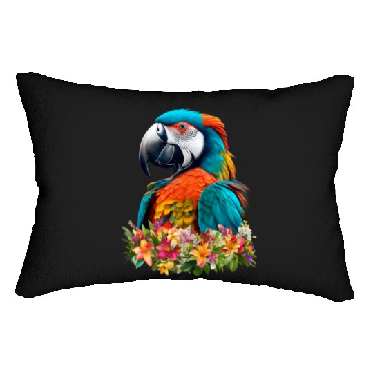Beautiful Nature - Macaw 03 Lumbar Pillows