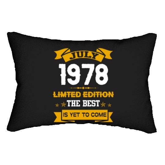 July 1978 Birthday Surprise Lumbar Pillows