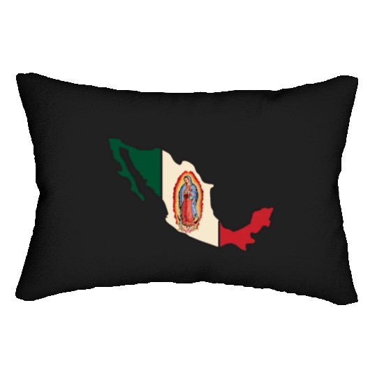 Our Lady Of Guadalupe Virgin Mary Lumbar Pillows