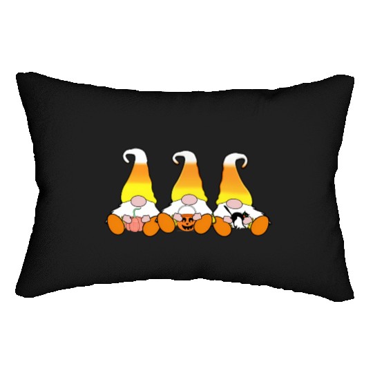 Halloween Gnome Candy Corn Gnomes Trick Or Treat Lumbar Pillows