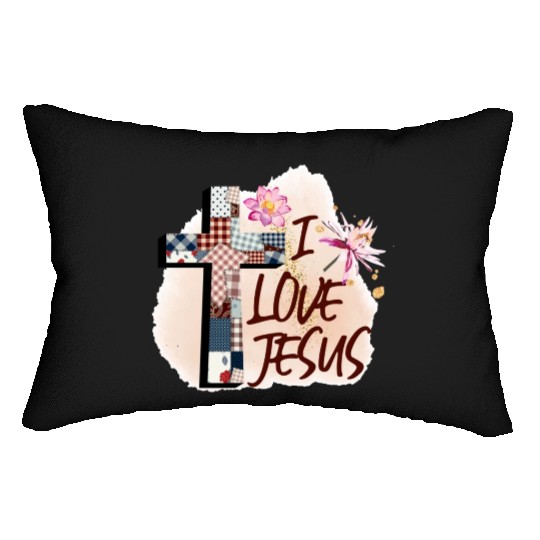 I Love Jesus Lumbar Pillows