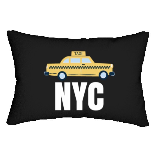 Nyc New York City Taxi Travel Usa Cities Lumbar Pillows