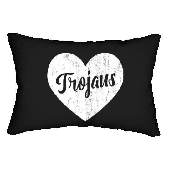 Trojans School Sports Fan Team Spirit Mascot He Lumbar Pillows