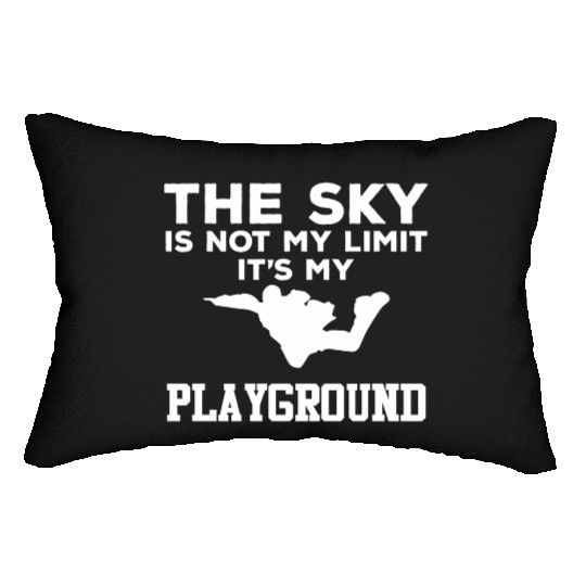 Sky Playground - Skydiver Skydiving Parachuting Lumbar Pillows