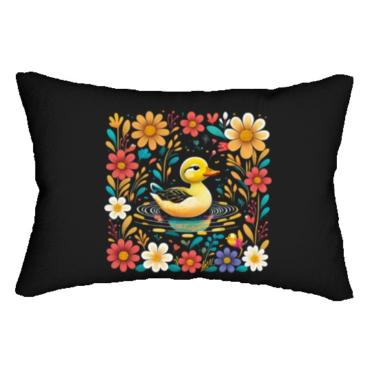 Joyful Duck Pond Lumbar Pillows