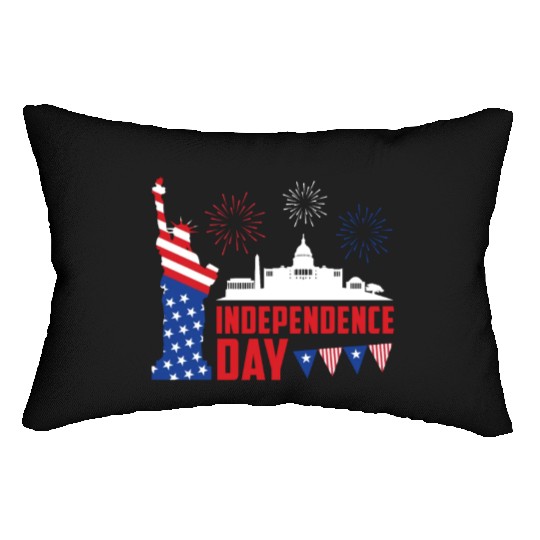 Independence Day Statue of Loverty America Party Lumbar Pillows