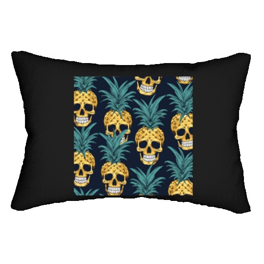 funny pineapple punks Lumbar Pillows
