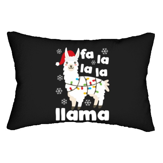 Fa La La Llama Falala Kawaii Snow Lamb Lumbar Pillows
