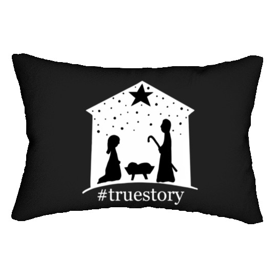 Truestory Birth Jesus True Bible Story Bethlehem Lumbar Pillows