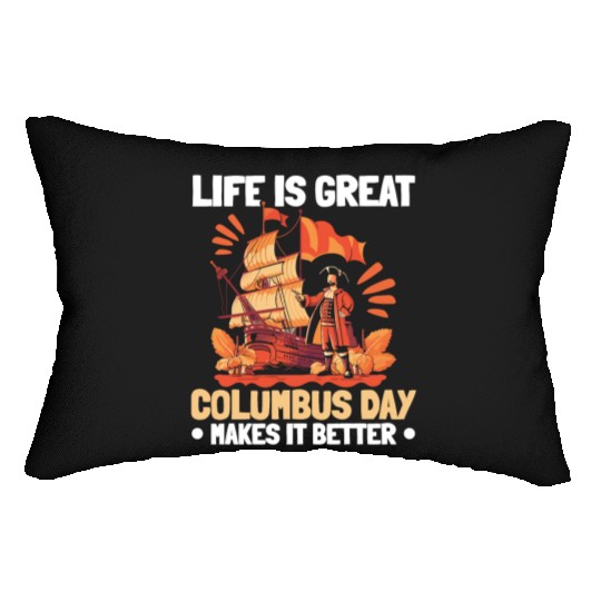 Christopher Columbus Italian American Columbus Day Lumbar Pillows