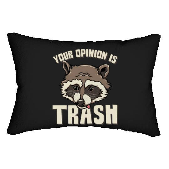 Raccoon Trash Panda Meme Garbage Humor Lumbar Pillows