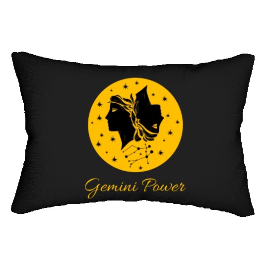 Gemini Power Zodiac Sign Lumbar Pillows