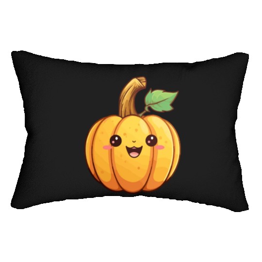 Pumpkin kawaii Lumbar Pillows
