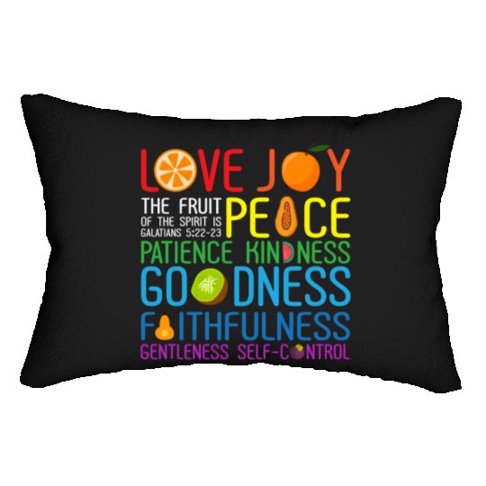 Love Joy The Fruit Of The Spirit Is Peace Patience Lumbar Pillows