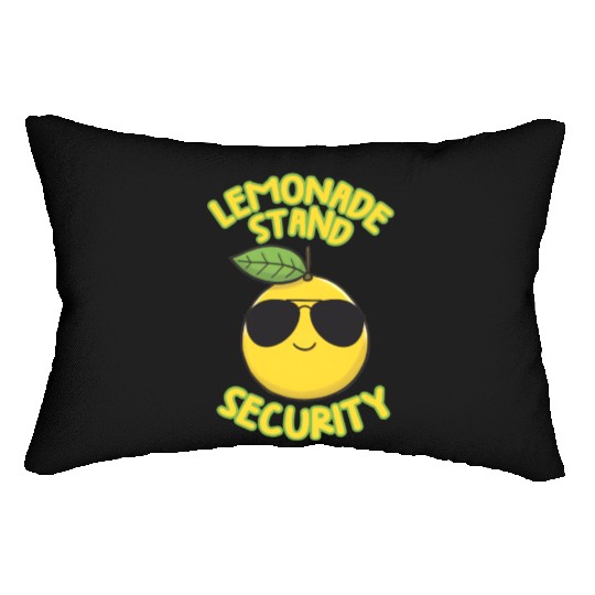 Lemonade Stand Security Cute Lemon Summer Lumbar Pillows