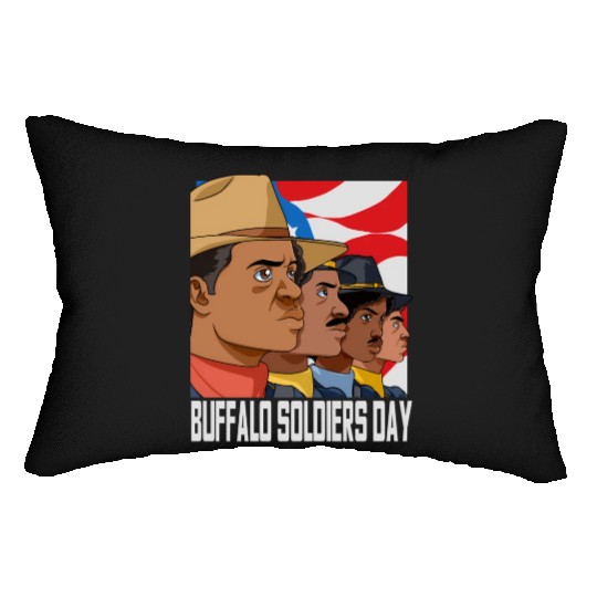 National Buffalo Soldiers Day July 28Th Patriotic Lumbar Pillows