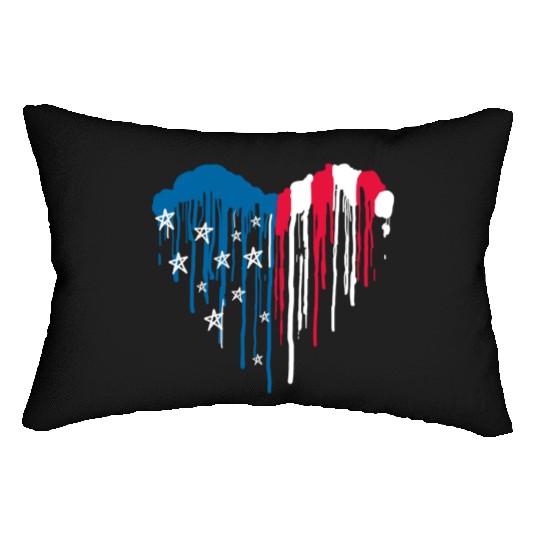 "USA: Land of the Free, Home of the Brave" Lumbar Pillows