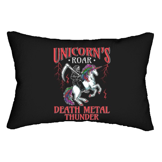 Goth Rock Satan Girl Woman Festivals Death Metal Lumbar Pillows