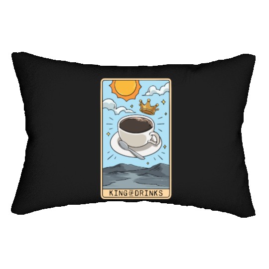 Tarot Card Reader Hot Coffee Drinker Caffeine Lumbar Pillows