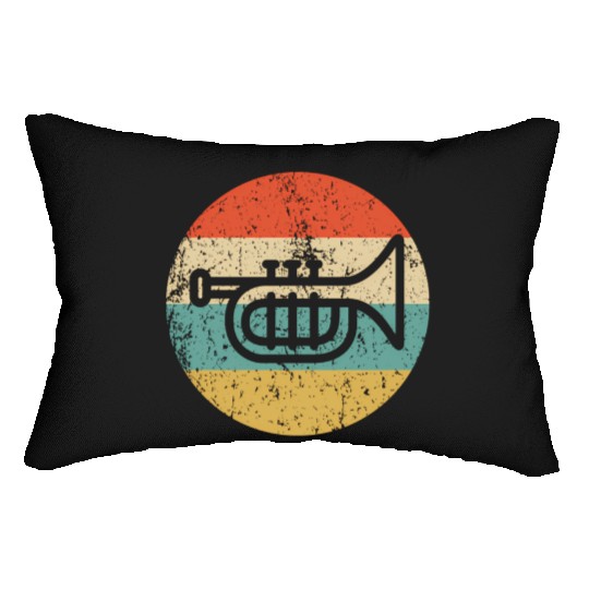 Trumpet Style Music Lumbar Pillows