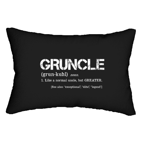 Gruncle Definition Great Uncle Mashup Lumbar Pillows