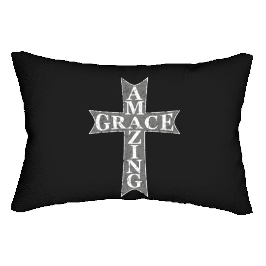 Amazing Grace Cross Lumbar Pillows