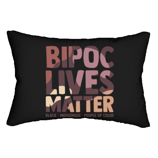 Bipoc Lives Matter Black Indigenous And People Of Lumbar Pillows