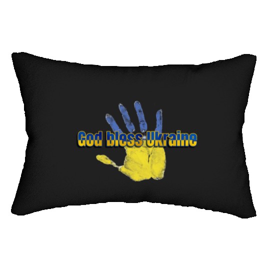 God bless Ukraine Lumbar Pillows