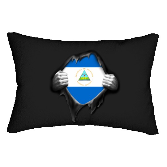 Nicaraguan Flag Proud Nicaragua Lumbar Pillows