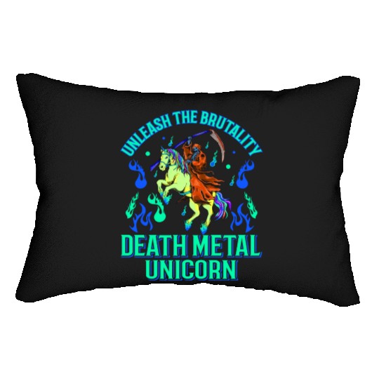 Goth Rock Satan Girl Woman Festivals Death Metal Lumbar Pillows