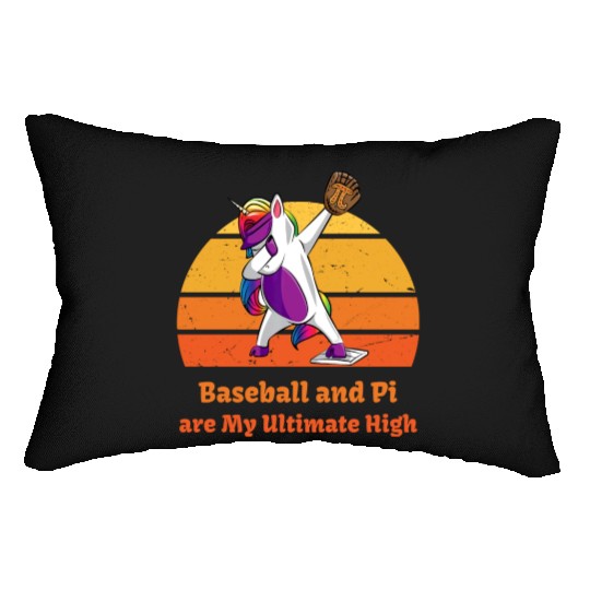 Baseball And Pi Are My Ulimate High Pi Day Lumbar Pillows