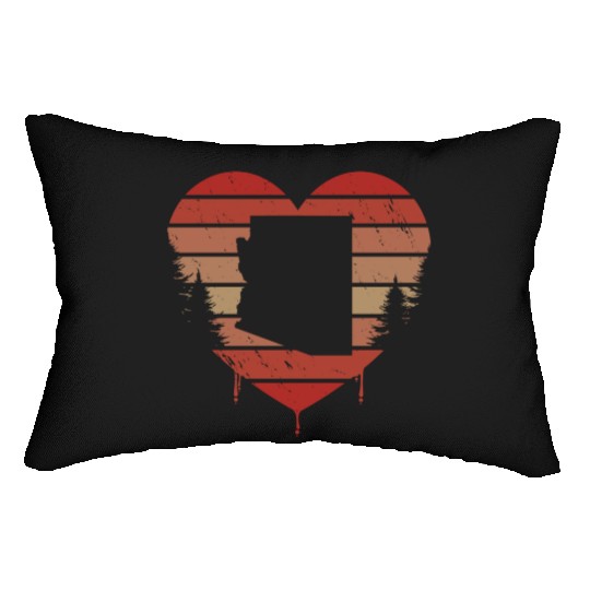 Cute Red Vintage Heart Phoenix Valentine Day Love Lumbar Pillows