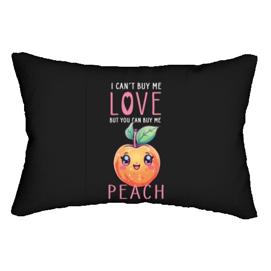Peach Kawaii Lumbar Pillows
