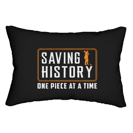 Metal Detecting Saving History For Metal Detectori Lumbar Pillows