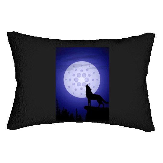 ada cryptocurrency-Crypto Wolf Lumbar Pillows