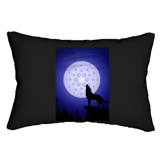 ada cryptocurrency-Crypto Wolf Lumbar Pillows