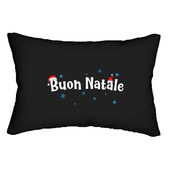 Buon Natale Italian Lumbar Pillows
