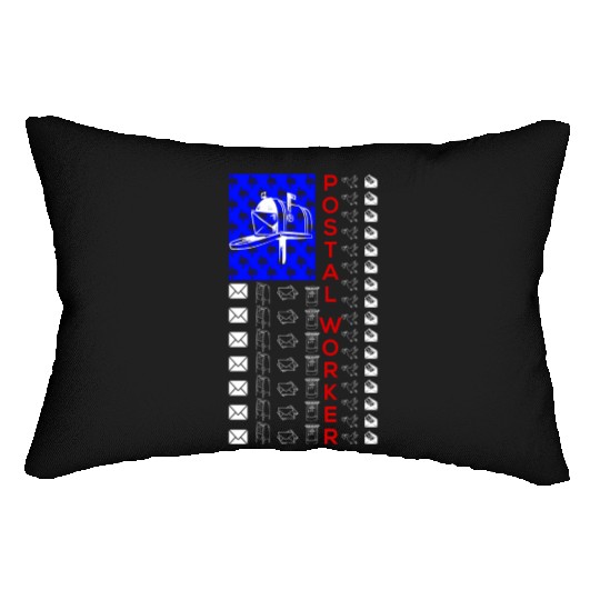 Usa Theme Postal Worker Mail Carrier Lumbar Pillows