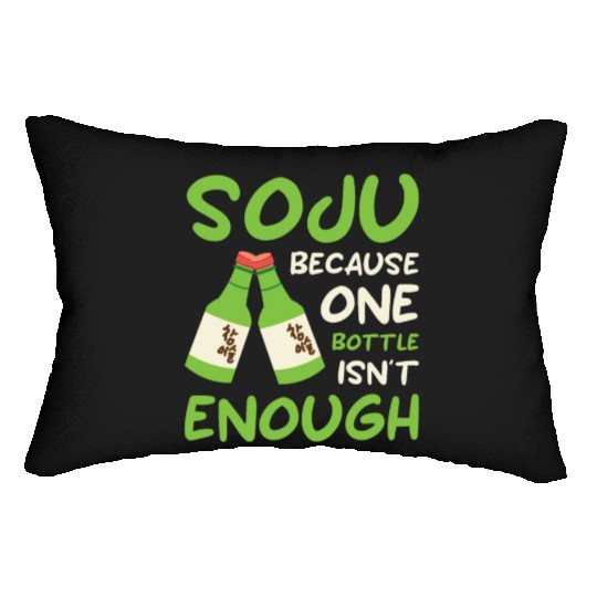 Soju Korean Wine Drink Korea Lumbar Pillows