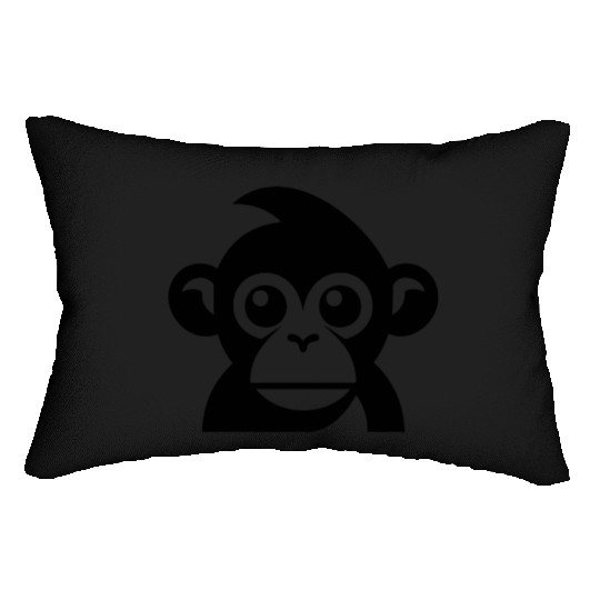 Ape Face Apes Apelike Jungle Primate Lumbar Pillows