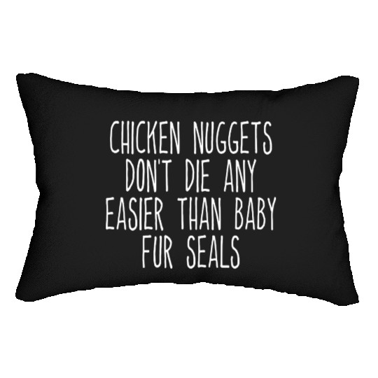Chicken Nuggets Dont Die Any Easier Than Ba Lumbar Pillows