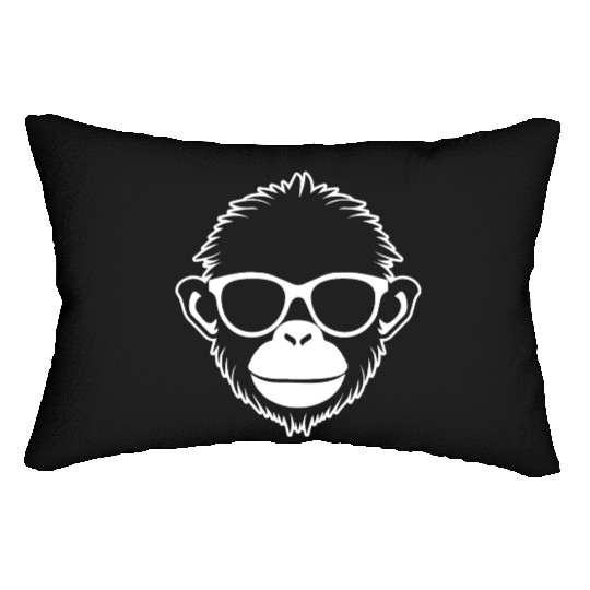 Ape Face Apes Apelike Jungle Primate Lumbar Pillows